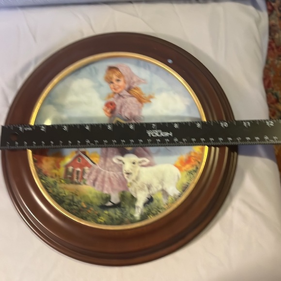 Van Hygan Smythe Plate Frame, 1985 Reco Mary Had A Little Lamb Plate - Picture 8 of 11